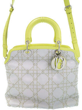 Christian Dior Granville Quilted Handbag Black